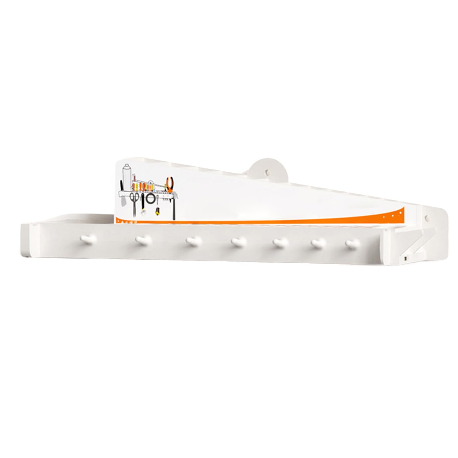 Tsophreniq White Screwdriver Organizers Holder Wall Mounted Screwdriver Wrench Pliers Rack Organizers Tool Hardware Tool Display Hanger Multipurpose Rack