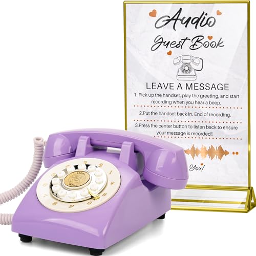 FiayaCom Livre d'or audio de mariage, préservez vos occasions spéciales, messages audio personnalisés, pour mariage, fête, confession (blanc + panneau)