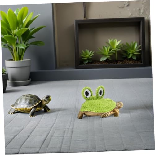 Beavorty Handmade Frog Shape Tortoise Christmas Sweater with Elastic Strap for Small Animal Turtles, Woolen Yarn Winter Apparel Providing Warmth and Snug Fit for Outdoor Activities and Pet - 4