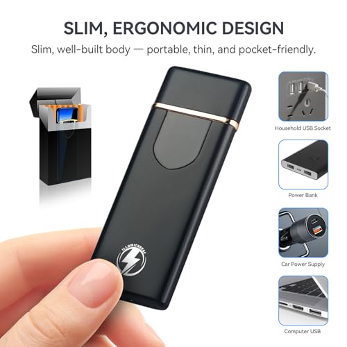 Encendedor Eléctrico Recargable USB Touch 2.0 miniatura 2