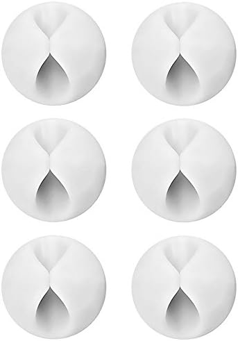 Kabelhalter Selbstklebend Weiß, U-horizon 6 Stück Kabelclips Schr...