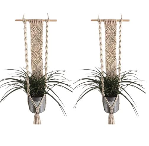 Dxyz Cotton Rope Flower Pot Holder, Ivory, 2 Pieces (B08H1YRSD1) Amazon Price History, Amazon Price Tracker