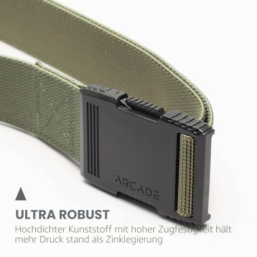 Arcade Hardware Gürtel Unisex - Erwachsene (1er Pack), olive, Long | L/XL – Fits up to 52” – Ansicht 2