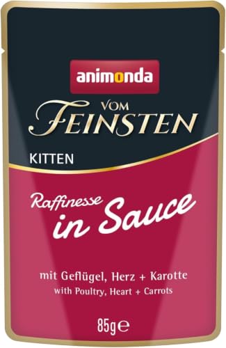 animonda vom Feinsten Kitten Katzenfutter nass in Sauce Mixpack (8 x 85g)