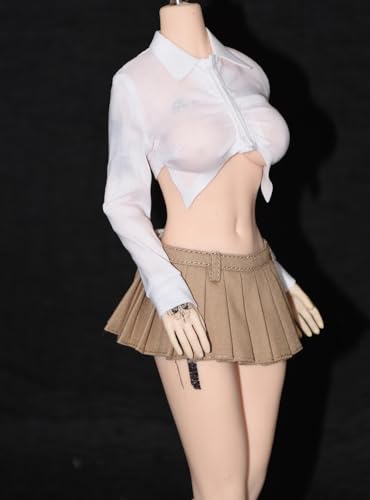 Vêtements pour femme à échelle 1/6 chemise blanche figurine PH TBL JO UD