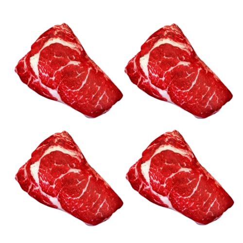Juguete mordible con forma de comida para perros GANPUB 4 piezas