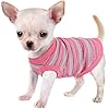 Elevate Your Pet’s Comfort and Fashion: Premium 100% Cotton Rib Dog Shirt Vest for Small Breeds Like Chihuahuas, Yorkies, and Puppies .Year-Round Style with Tank-Style Puppy Attire Pink X-Small