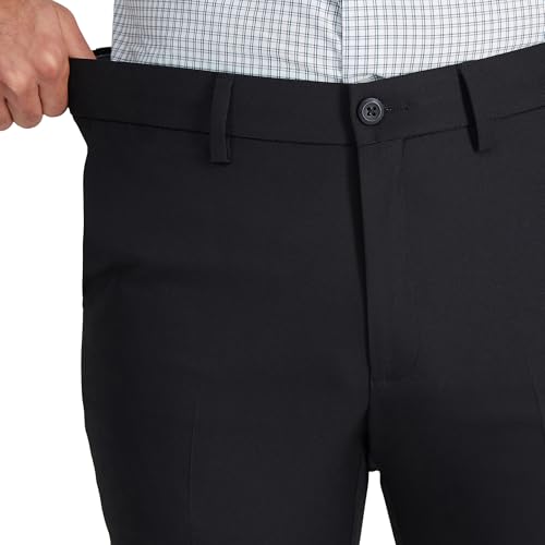 Haggar Men's Cool 18 Pro Slim Fit Flat Front Super Flex Waistband Casual Pant4