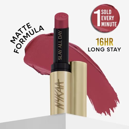 Image of Nykaa Matte to Last No Transfer Long Lasting Lipstick (3.5g) (Maithili)