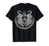 Sak Yant Thai Tattoo Twin Tiger Muay Magical Thailand Gift T-Shirt