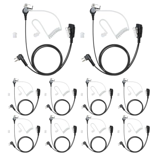 Auriculares walkie talkie antirruido con micro PTT de 2 pines para solucionar cortes de audio