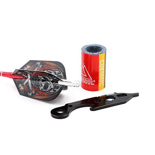 Cuesoul Tungsten Steel Tip Darts- Precise Barrels 26 Grams 90% Tungsten With Luxury Case #TOP5