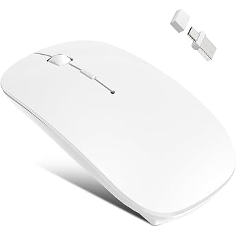 Azmall Wireless Mouse for Laptop, Bluetooth Wireless Mouse for MacBook Air Pro/Mac/iPad/PC, Rechargeable Mouse Wireless with 