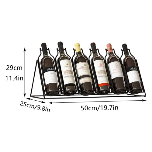 Casier à vin bureau métal simple élégant charge stable - 3