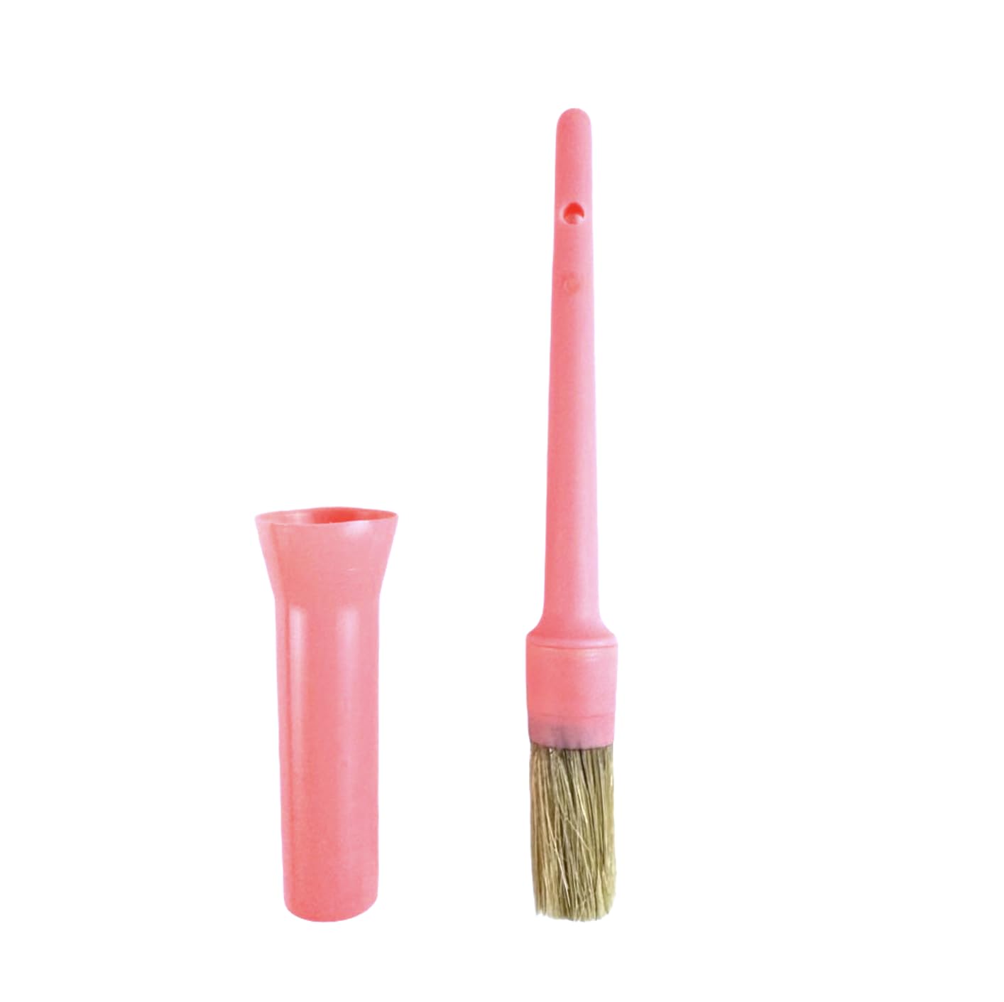 Hoof Oil Container Hoof Brush with Cap for Horses Hoof Care (Coral Pink) - Image 2