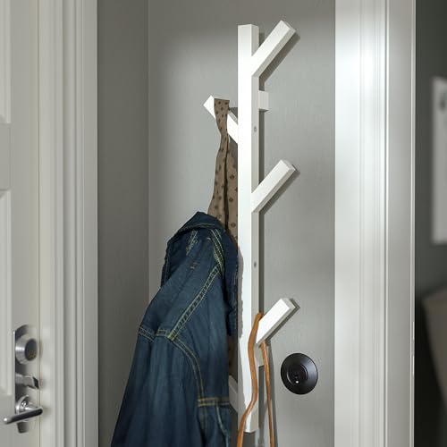 Cintre TJUSIG blanc 78 cm pour optimiser l'espace de votre entrée moderne - 3