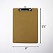 12 Letter Size Clipboard Low Profile Clip Hardboard (Pack of 12), Great for Office and Classroom Supplies