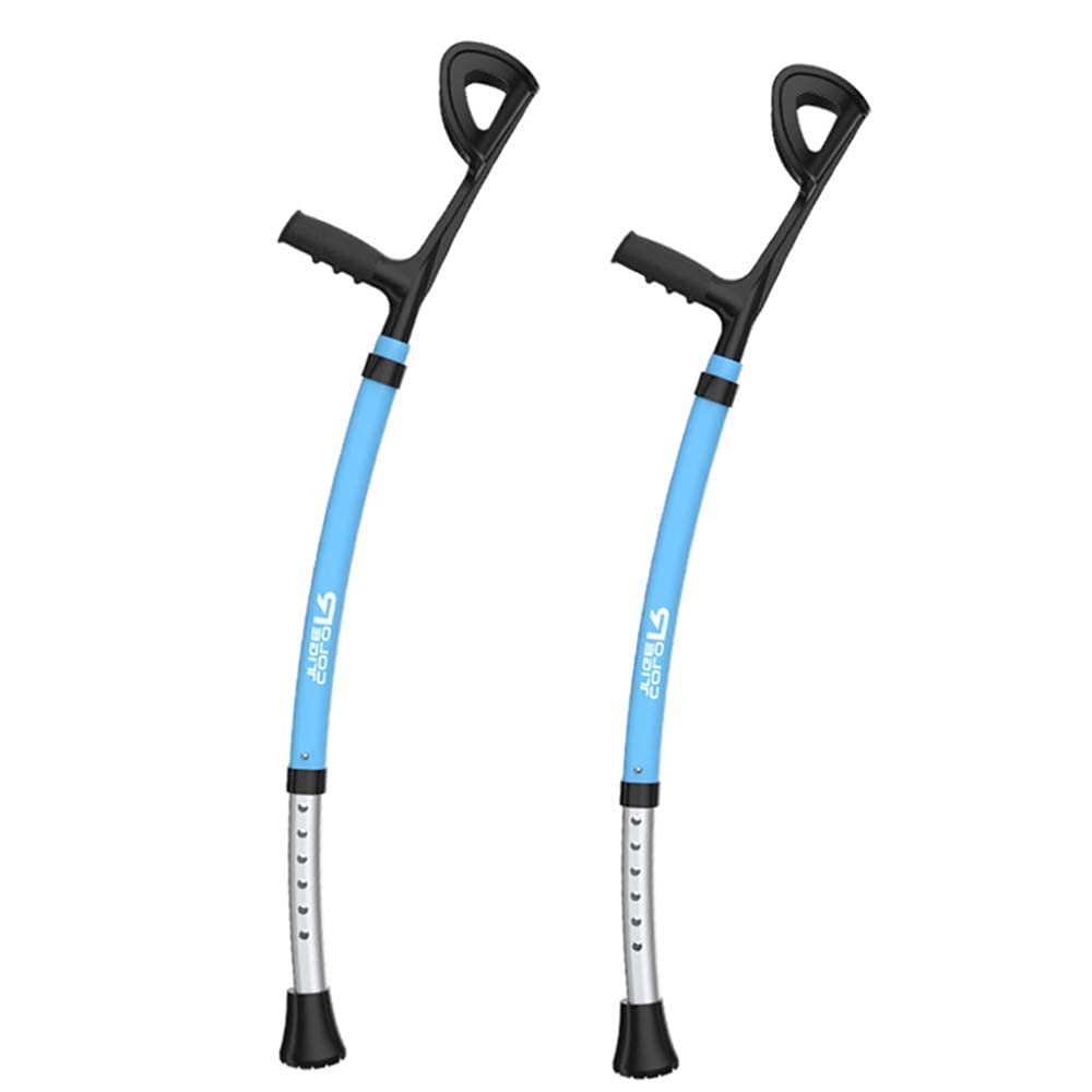 Andador para Ancianos,Muletas Bastón para antebrazo, Material ABS de aleación de Aluminio Grueso Andador portátil de Altura Ajustable, Adecuado para Personas Mayores, Adultos y niños Moda/B/