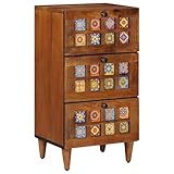 【Características destacadas】Hecho de madera maciza de mango y madera elaborada, este aparador asegura durabilidad y atractivo. Viene con patas cuadradas para un soporte sólido y pomos fáciles de usar para acceso rápido. El panel trasero de MDF garantiza un acabado limpio desde cualquier ángulo. Su diseño rectangular facilita la organización de lo esencial del comedor y su estética minimalista se adapta a cualquier decoración moderna.