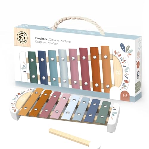 Speedy Monkey Xylophon 26,9x11,3x2,5cm bunt, Holz Spielzeug für...