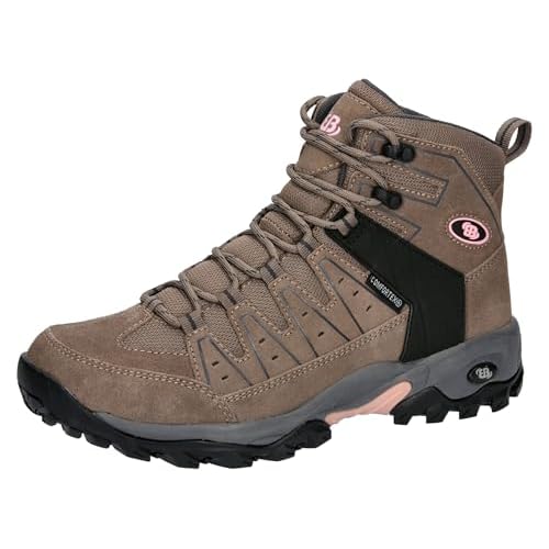 Brütting Damen Outdoorschuh Outdoorstiefel Mount Pinos High, beige/rosa, 39 EU