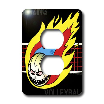 Cache-prise volley-ball 2 plots pour masquer les prises murales
