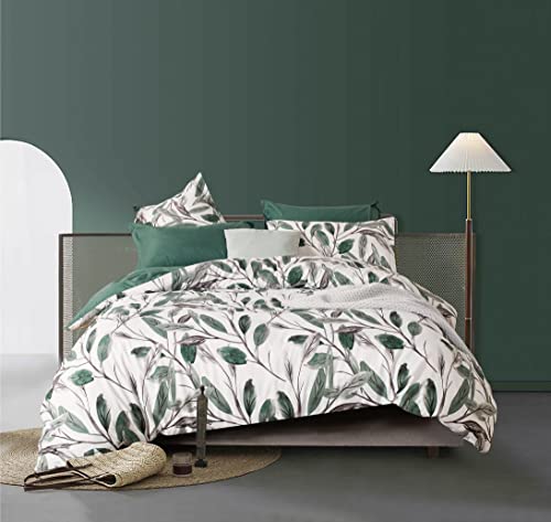 CleverPolly Print Microfibre Quilt Cover Set - Ultra Soft with Zipper Closure (Sally, King Size)