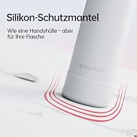 Magcheer Trinkflasche mit Handyhalterung 750ml Magnetische Wasserflasche 360° Verstellbar Flasche Magnet Auslaufsichere Edelstahl Isolierflasche für Sport Fitness (Weiß) – Ansicht 5
