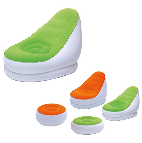 Preisvergleich Produktbild Bestway Luftsessel Comfort Cruiser mit Hocker orange