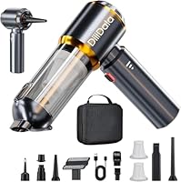 DiliDala Handstaubsauger Akku, 27000PA Autostaubsauger Akku Testsieger, EIN-Touch-Staubbehälter Handstaubsauger Kabellos, 3-Gang 270000 U/min Druckluft für Auto, Küche, Sofa, Büro