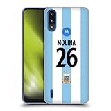 Head Case Designs Officially Licensed Argentina National Football Team Nahuel Molina 2024/25 Player Home Kit 1st Group Soft Gel Case Compatible with Moto E7 Power/Moto E7i Power