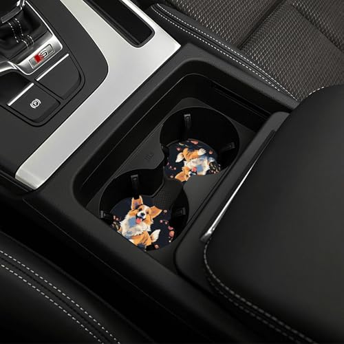 Posavasos para coche universales 2 pcs color negro miniatura 6