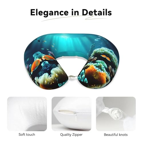 Almohada de espuma viscoelástica con funda de poliéster miniatura 4