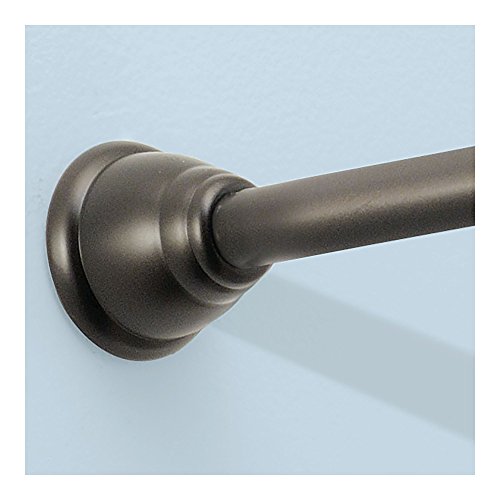 Idesign Cameo Metal Tension Rod, Adjustable Customizable Curtain Rod For Bathtub, Shower Stall, Closet, Doorway, 26-42 Inches, Bronze #TOP4