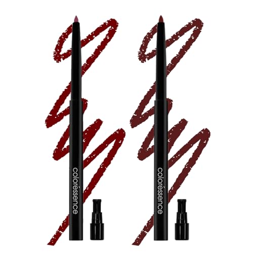 Image of Coloressence Pout Perfect Matte Lip Liner Combo Set of 2 Shades (Brown, Maroon) | Long Lasting | Lightweight | Highly Pigmented | Non-Drying Formula | Waterproof