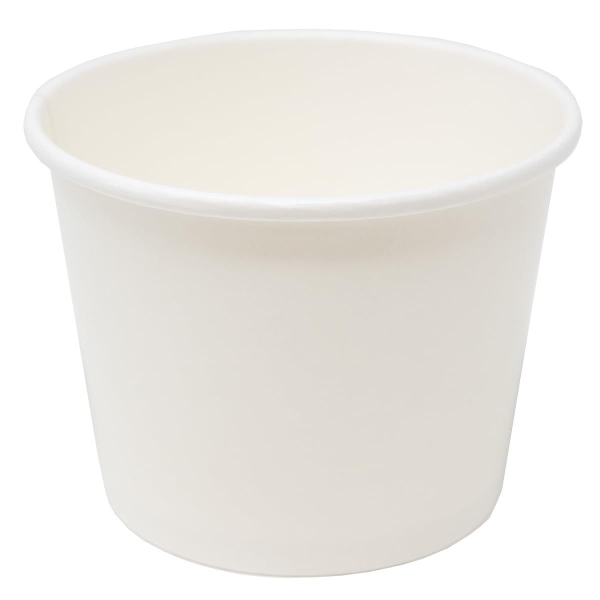 MarketPro 12 oz White Print Paper Hot/Cold Food Container | 1,000 per Case
