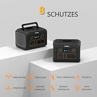 Purmars Tragbare Powerstation 600W,538Wh solarbetriebener Generator – Ansicht 6