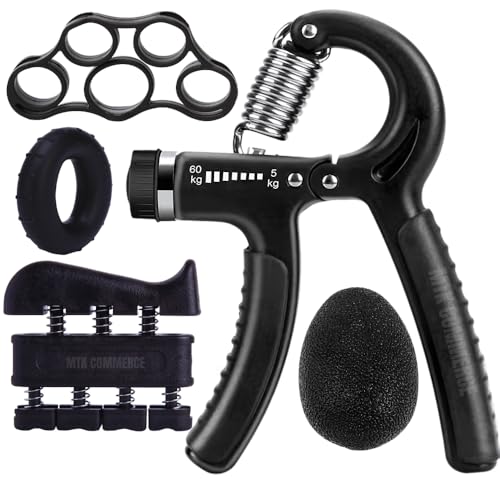 Hand Grip Kit com 5 Peças Fortalecedor de Mão Exercitador Dedos e...
