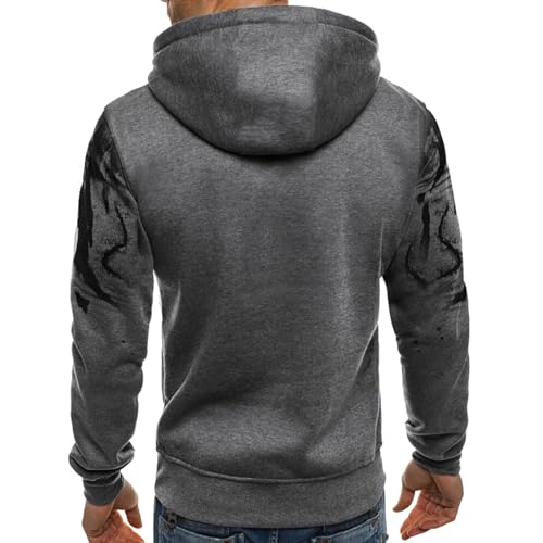 Ymosrh Men's Hoodies, Gradient Color Long Sleeve Casual Workout Hooded Sweatshirts Pullover with Pocket, S-5XL3