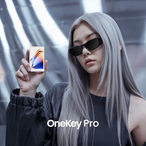 OneKey Pro Cold Wallet – Premium Air-Gapped Crypto Storage with 4× EAL6+ Secure Chips, 3.5” Touchscreen, Fingerprint Unlock, Bluetooth, Supports 5,500+ Coins, BTC & ETH (White)2
