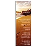 wandbild gryning von sandberg BxH: 30x90cm REINDERS Spuren im Sand - Wandbild 30 x 90 cm