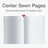 Oxford Composition Notebooks, 9-3/4 x 7-1/2 Inch School Journals, College Ruled Paper, Black Marble Covers, 100 Sheets per Book, 2 Pack (1002515) - Image 4