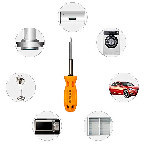 Ker 7 In 1 Multifunctional Screwdriver Household Screwdriver Replaceable Bit Screwdriver Magnetic Screwdriver Professional Repair Tool #TOP5
