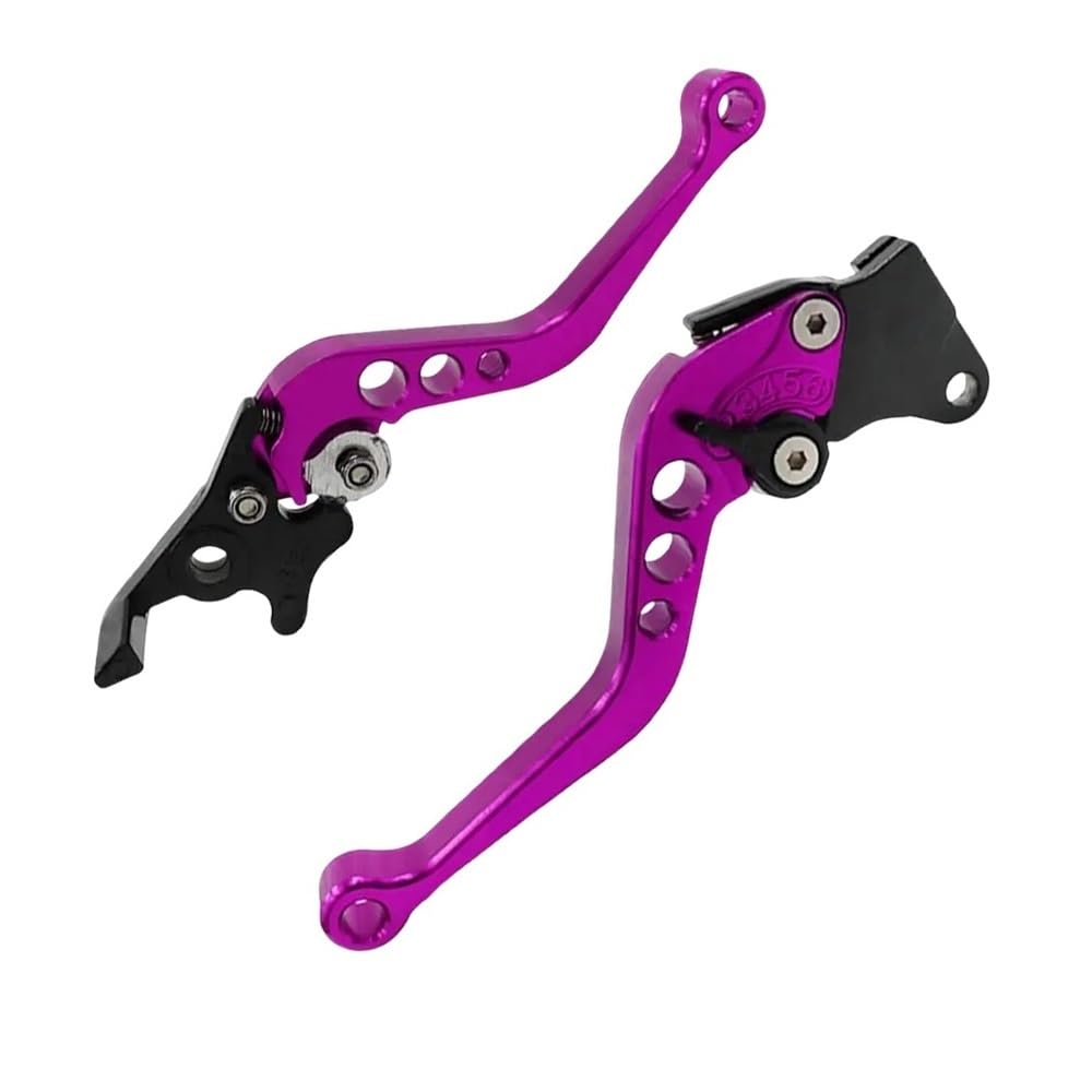 Yqiapze Color 15 Motorcycle Clutch Levers 2Pcs Aluminum Alloy Cylinder Lever Adjustable Rust-Proof Motorbike Brake Transparent Shifting Brake Clutch Levers Handlebars