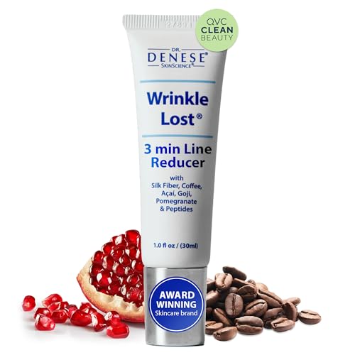 Dr. Denese Wrinkle Lost Line Reducer 1 oz – Hydrating Serum with Silk Protein Fiber Technology for a Smoother Appearance – Lightweight Daily Formula for All Skin Types and Mature Skin Care