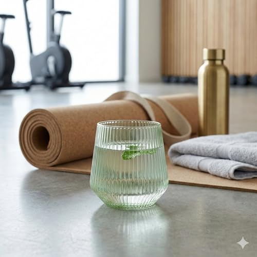 Image of 40 Pack Disposable Stemless Plastic Wine Glasses 12 oz - Origami Ribbed Shatterproof Reusable BPA-Free Recyclable Unbreakable Cocktail Cups, Champagne Wedding Birthday Party, Oojami (Color Collection)