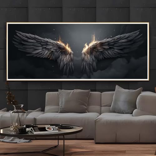 Kit Broderie Diamant Ailes Mystère | Activité Manuelle Relaxante pour Déco Salon