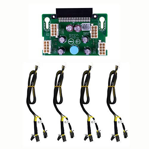 New GPU Power Supply Expansion Board & 4X Cables Compatible with Dell Poweredge T630 T640 Server X7C1K DRXPD