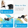 Electric Air Pump for Inflatables,Portable Quick-Fill Air Pump with 3 Nozzles,110-120V, Inflator & Deflator Pumps for Outdoor Camping, Air Mattress Beds,Boats,Inflatable Cushion,Couch,Pool Floats