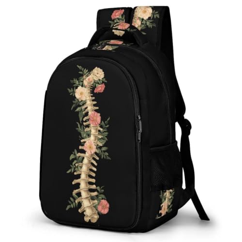 Spine Anatomy Travel Backpack with Compartments Shoulder Bag Daypack for